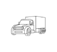 Camion de livraison simple